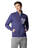 Fyltr Men'S Casual Stand Collar Jacket With Rib Details - Full Zipper | Full Sleeve Branding | Casual Winterwear For Men,Bewitched Blue,Bewitched Blue,M