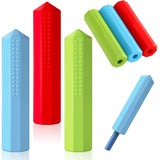 6 Pieces Pencil Toppers Set Silicone Pencil Toppers(Red, Blue, Green)
