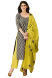Gosriki Women'S Pure Cotton Straight Kurta With Palazzo & Dupatta (Kpzd-Cot-10002-Green_L-Go_Green_Large),Green,,B09LS7CHFG