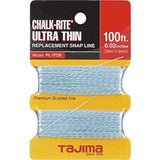TAJIMA Replacement SnapLine 0.5 mm x 100 ft ChalkRite Braided String for UltraThin & Precise Markings PLITOS