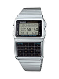 Casio Mens Silver Tone 25 Memory Calculator Databank Watch