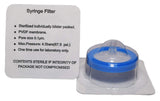 ADVANGENE Syringe Filter Sterile, PVDF 0.1m 30mm Blue (30/PK)