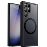 JETech Magnetic Case for Samsung Galaxy S23 Ultra 5G 6.8-Inch, Compatible with MagSafe, Translucent Matte Back Shockproof Phone 