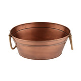 G.E.T. BT-1712-ACPR Copper Beverage Tub with Rope Handles, 3 Gallon