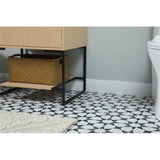 Elegant Decor Sloane 24 Mdf And Steel Single Bathroom Vanity In Maple