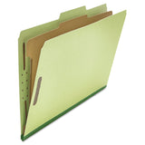 Universal UNV10261 4Section Pressboard Classification Folder Legal, Green (10/Box)