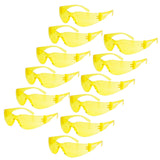 JORESTECH Eyewear Protective Safety Glasses, Polycarbonate Impact Resistant Lens Pack of 12 (Yellow)