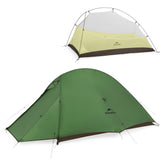 Naturehike Cloud up Pro Backpacking Tent, Double Layer Waterproof 2 Person Tent with Footprint, Free Standing Lightweight Two Pe