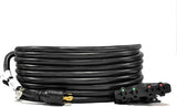 Ceptics GN-CD-2-21 Extension Distribution Power Cord NEMA L14-30P 30 4X 5-15/20R 20-amp, 30/20A, Black, 21 Feet