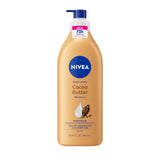 NIVEA Cocoa Butter Body Lotion for Dry Skin with Hyaluronic Acid, Cocoa Butter and Deep Nourishing Serum, 72-Hour Body Moisturiz