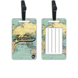 Nutcase Designer Luggage Travel Baggage Tags Set Of 2 With Name Card Inside Adventure Is Out There