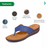 Ortho Joy Women'S Extra-Soft Doctor Ortho Flip-Flops - Navy-Blue,Navy-Blue,9,B09ZRRNR5P