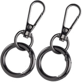 Winsyison 2pcs Swivel Clasp Clip, Metal Spring Snap Hooks for Jewelry Lanyards DIY Crafts Making, Lobster Claw Clasp for Camping