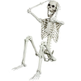 5.4ft Posable Halloween Skeleton - Full Body Life Size Skeleton Bones with Movable Joints for Halloween Indoor/Outddor Decoratio