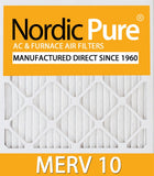 Nordic Pure 12x18x1 (11 1/2 x 17 1/2 x 3/4) Pleated MERV 10 Air Filters 6 Pack