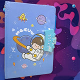 Shree Technesh Space Astronaut Printed Secret Password Lock Diary For Kids