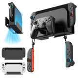 Thlevel Metal Wall Mount for Nintendo Switch 2/ Switch 1/Switch OLED Console Slim Design Organizer Shelf Behind TV Compatible wi