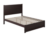 AFI NoHo Queen Size Platform Bed with Footboard & Charging Station in Espresso