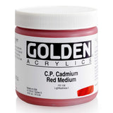 Golden Artist Acrylic, 16 Ounce jar, Cadmium Red Medium (11006)