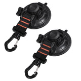 REDCAMP Heavy Duty Suction Cup Anchor with Securing Hook Tie Down, Camping Tarp Accessory as Car Side Awning, 2 Pieces