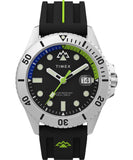 Timex Mens Expedition North Anchorage 43mm Watch - Black Strap Black Dial Stainless Steel Case