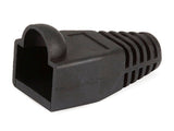 (50Pcs) Rj45 Color Coded Strain Relief Boots Black