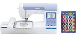 Brother PE900 Embroidery Machine with WLAN, Plus 24 Spools of Jewel Toned Thread
