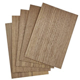 MUXGOA 20 Pcs Walnut Wood Sheets,Unfinished Thin Lumber Solid Wood for Crafts Making & DIY Projects &Woodworking(150x100x2mm)
