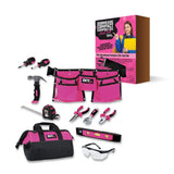DormEase Pink Tool Set for Women - Stylish and Professional-Grade Tools for College Dorms, First Apartments, DIY Projects, and H