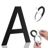 6 Inch House Numbers, Self-adhesive House Number Acrylic Modern House Numbers for Outside Black Mailbox Numbers Address Home Num