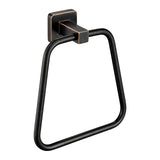 WOLIBEER Bronze Hand Towel Holder,Oil Rubbed Towel Ring Wall Mount,Bathroom Towel Hanger Rack ORB Farmhouse Rustic Stainless Ste