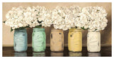 Hydrangeas In Mason Jars-Paper Art-50,,X26,,