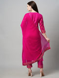 Gosriki Women'S Cotton Straight Kurta With Pant & Dupatta (Kptd-Cot-10132-Pink_M-Gs_Pink_Medium),Pink,,B0BD249Y1V