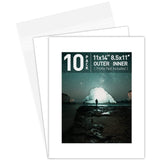 Golden State Art, Pack of 10 White Precut 11x14 Picture Mat for 8.5x11 Photo with White Core Matte Sets. Includes 10 High Premi