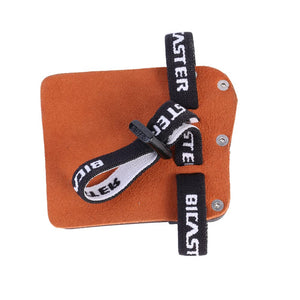 BICASTER SP3 Barebow Finger Tabs Cowhide Face+Aluminum Plate (Medium, Right Handed)