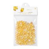 Raicegs 100pcs 6mm Citrine Beads Natural Gemstone Beads Round Loose Beads for Jewelry Making DIY Bracelets Necklace