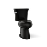 Kohler 3889-7 Highline Two-piece elongated toilet, 1.28 gpf, Black Black