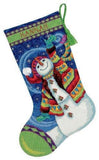 Dimensions Needlecrafts Needlepoint, Happy Snowman Stocking 7109143
