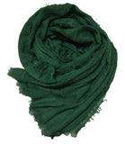 Iba Isba Collections WomenS Crinkle Cotton Scarf, Stoles, Hijab (80 X 190 Cms) (Bottle Green)