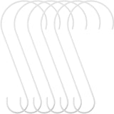 Hotop 6 Pieces Heavy Duty Big S Hooks Bird Feeder Garden Rustproof Stainless Steel Hook for Tree Branch, Kitchen, Bird House, Pl