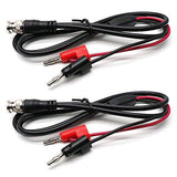 Dahszhi BNC to Dual Banana Plug Cable 3.3Ft Coaxial Cable for Oscilloscope