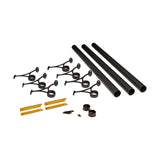 OUTWATER 24' Bar Foot Rail Kit - Complete Undercounter Mount Hardware and Tubing, Oil Rubbed Bronze Finish