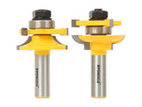 YONICO Cabinet Door Rail and Stile Router Bits Set 2 Bit Round Over 1/2Inch Shank 12238