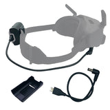 RAWECUD Power Cable and Battery Bracket for DJI Avata Goggles 2, Battery Clip Holder and Charging Cable for DJI Avata Pro-View C