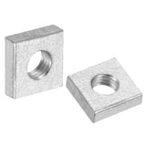 uxcell 10Pcs M3x6mmx2mm Square Nuts, Carbon Steel Zinc Plated Coarse Thread Square Nuts Fasteners for Home Repairs and Professio