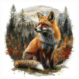 Sanjee Fox Diamond Art Painting Kits for Adults Beginner, 5D DIY Round Full Drill Gem Art Crafts for Home Wall Decor Gift, 12x12