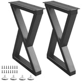 Y-CFHFC 20 Inch Metal Coffee Table Legs for Desk, Benchs, Dining End & Side Table Legs - Heavy Duty- Thickened Material (H20