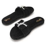 Ortho Joy Doctor Footwear For Women|| Fancy Slipper For Women || Orthopedic Women'S Fancy Slipper/Fancy Sandal For Women,Black,3,B0D5R77BHK