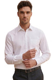 Louis Philippe Mens Shirt, White, 39