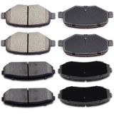 ECCPP D1258-8384 D1377-8488 Front & Rear Ceramic Disc Brake Pad Set Fit For Ford For Edge 2011-2015,For Lincoln MKX 2011-2015